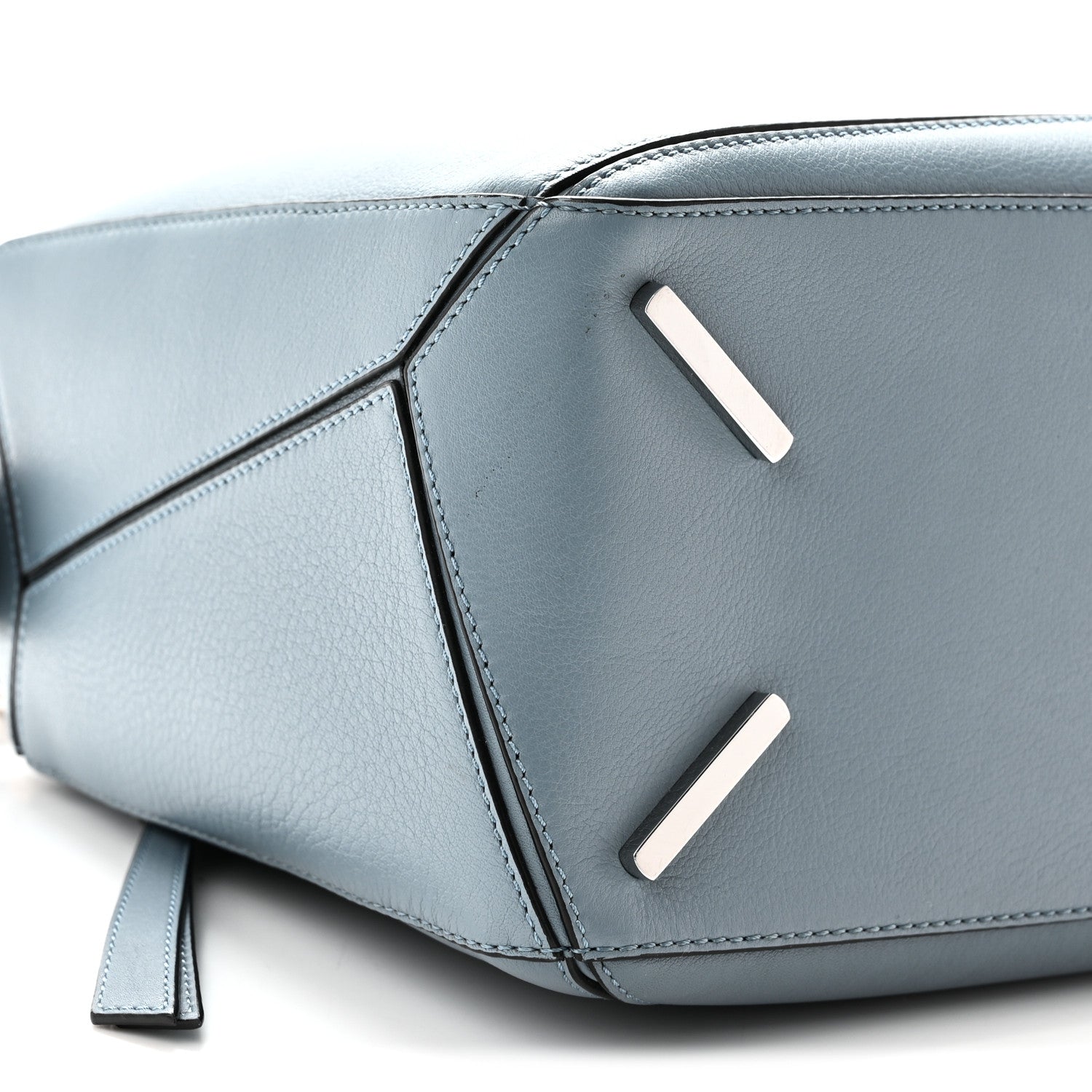 Loewe Calfskin Medium Puzzle Bag Stone Blue 8 of 9