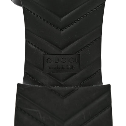 Gucci Rubber Gucci Logo Womens Platform 20/60mm Slide Sandals 41 Black 6 of 13