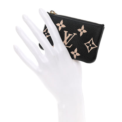 Louis Vuitton Empreinte Monogram Giant Key Pouch Black Beige 2 of 7