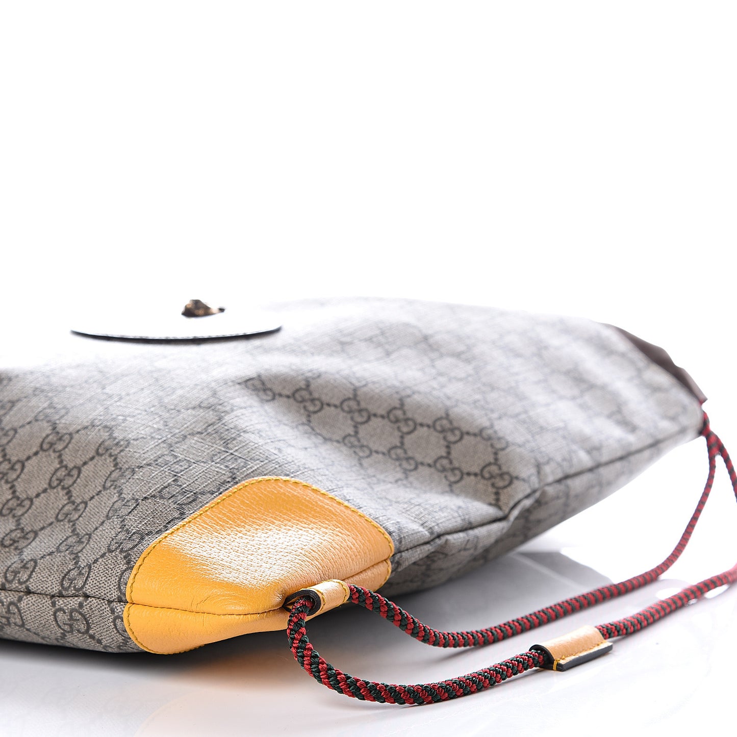 GG Supreme Monogram Neo Vintage Drawstring Backpack Beige New Acero Crop