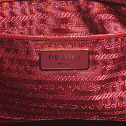 Prada Saffiano Lux Medium Tote Rubino 6 of 8