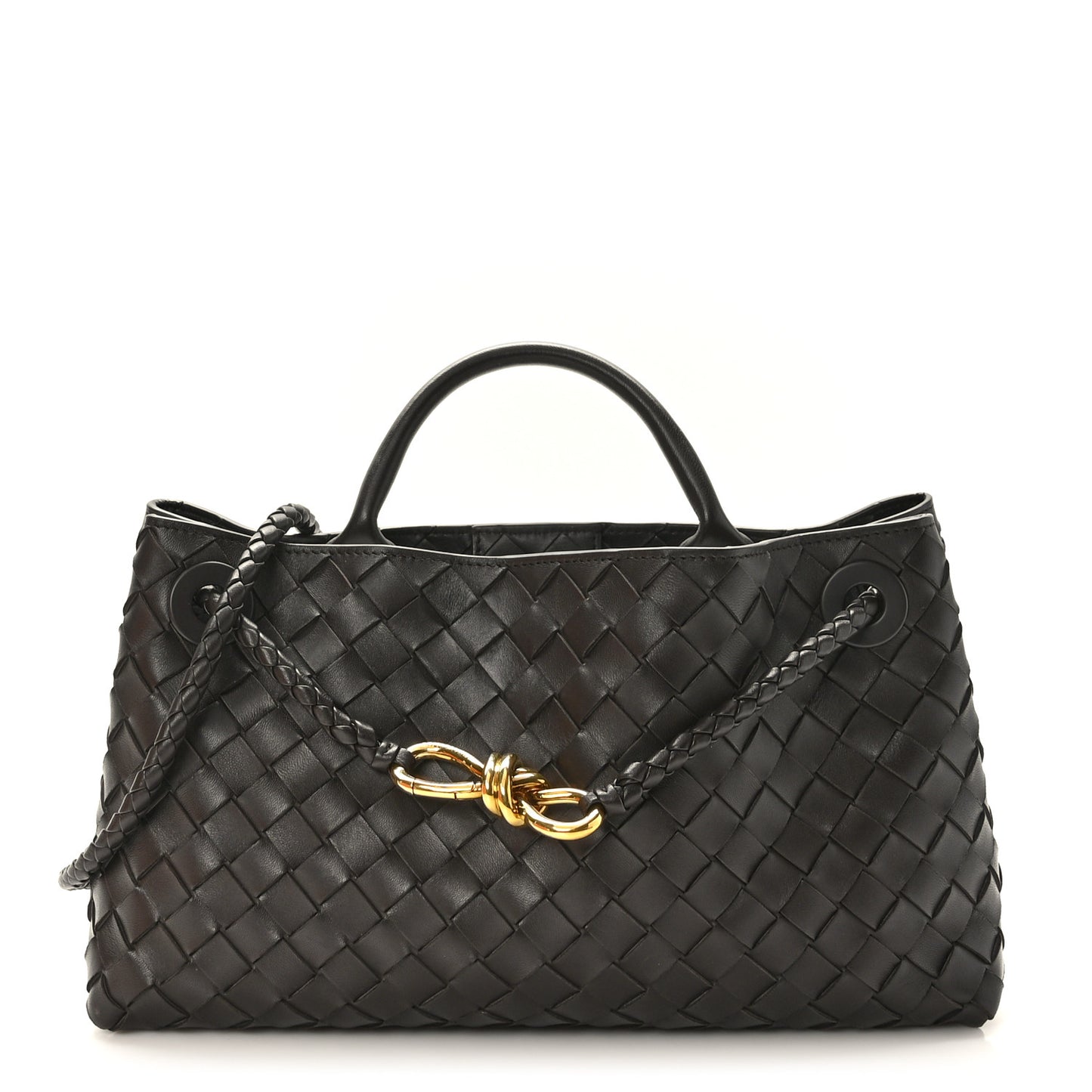 Nappa Intrecciato Small East West Andiamo Shoulder Bag Fondant