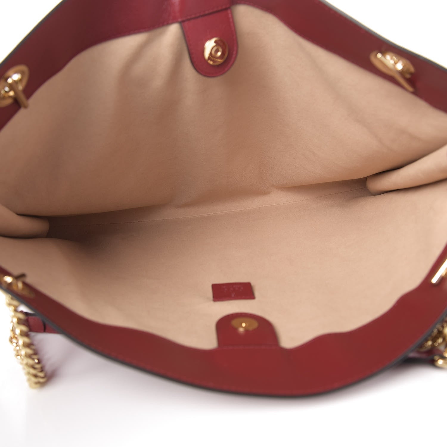 Gucci Calfskin Large Rajah Chain Tote Romantic Cherry 6 of 13