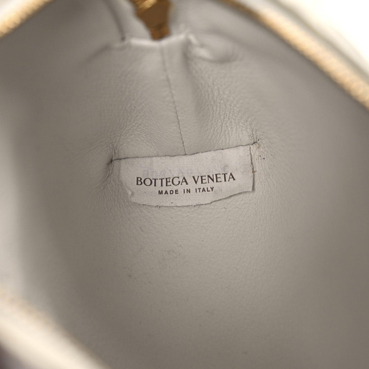 Nappa Intrecciato Candy Loop Camera Bag White