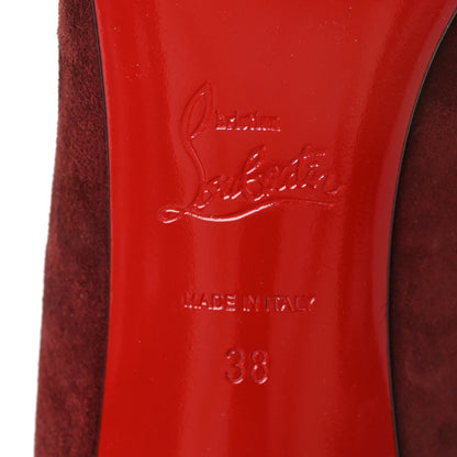 Christian Louboutin Veau Velours Calfskin Jurassic Me In The 90s 100 Ankle Boots 38 Tanin 6 of 6