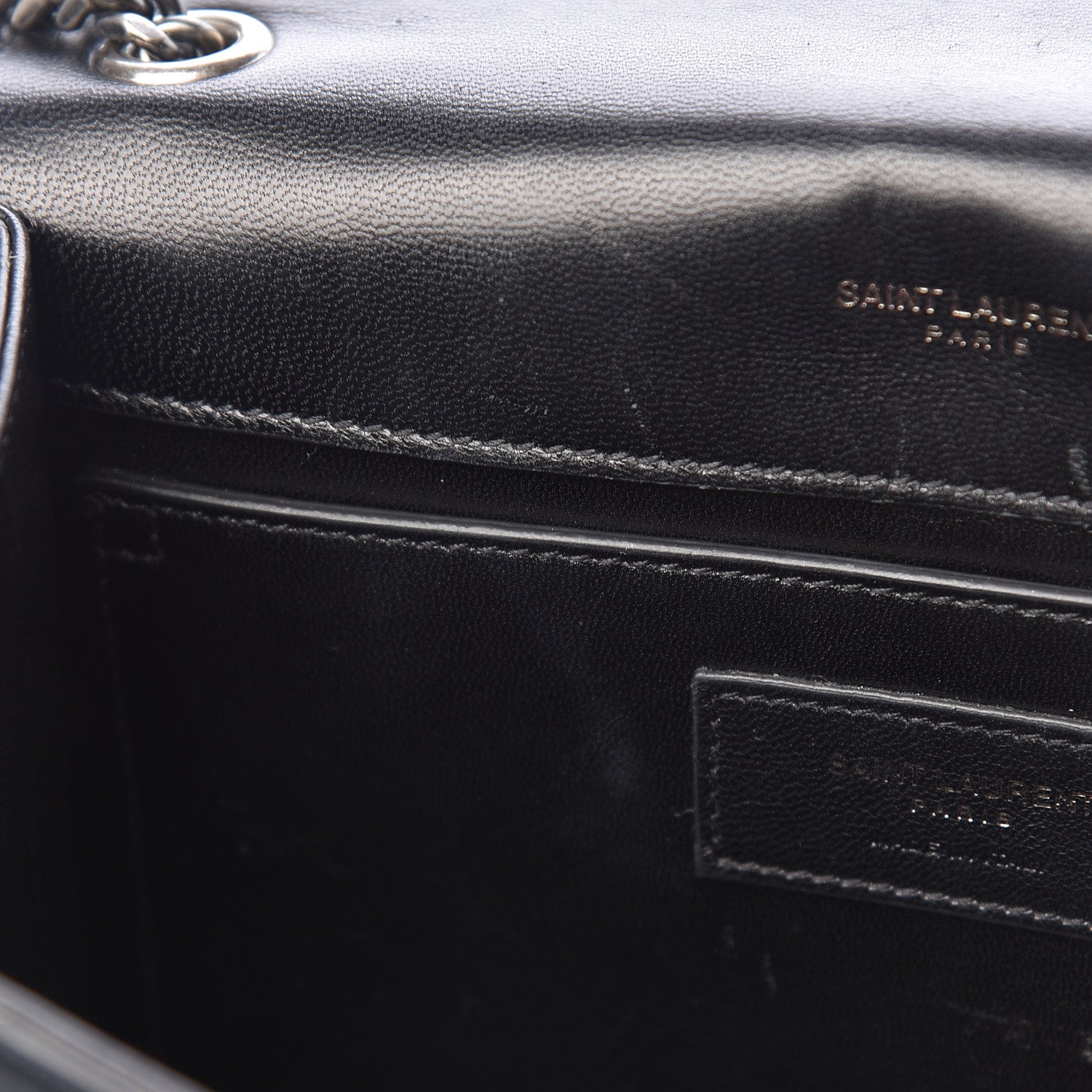 Saint Laurent Suede Small Monogram Stone Studded Kate Satchel Black Turquoise Coral 12 of 23