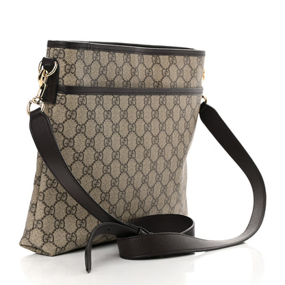 Gucci GG Plus Monogram Medium Flat Messenger Bag Dark Brown 2 of 13