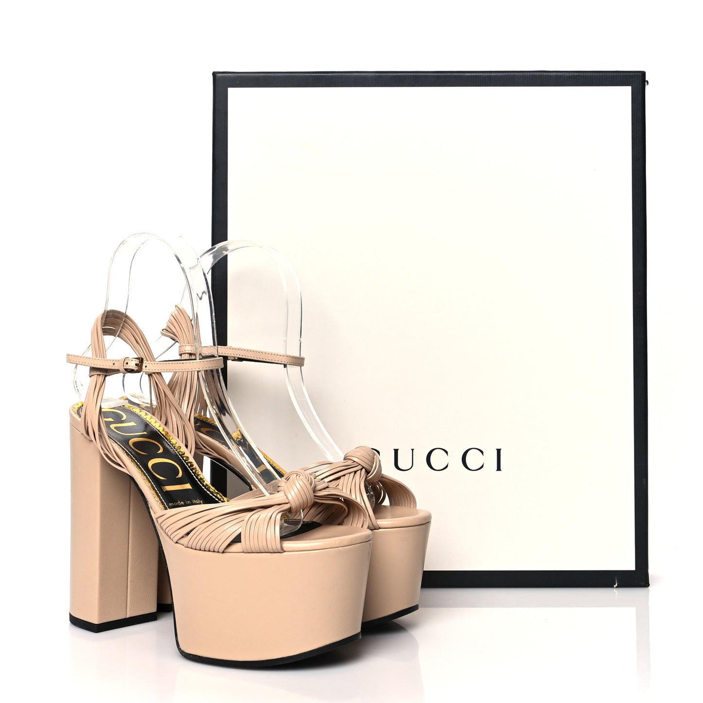 Malaga Kid Knotted Strap Crawford Platform Sandals 37 Skin Rose