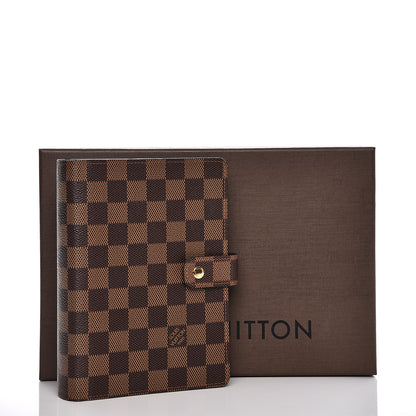 Louis Vuitton Damier Ebene Medium Ring Agenda Cover 7 of 7