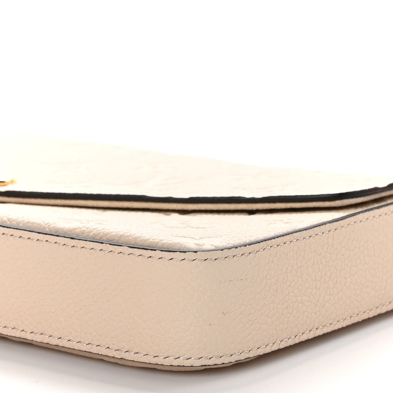 Louis Vuitton Empreinte Pochette Felicie Chain Wallet Cream 9 of 11