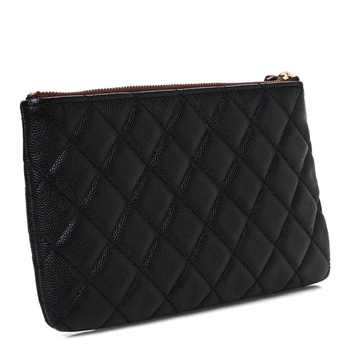 Chanel Caviar Quilted Cosmetic Case Black 3 of 8
