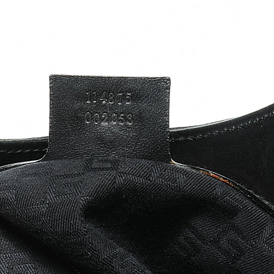 Gucci Canvas Reins Hobo Black 8 of 8