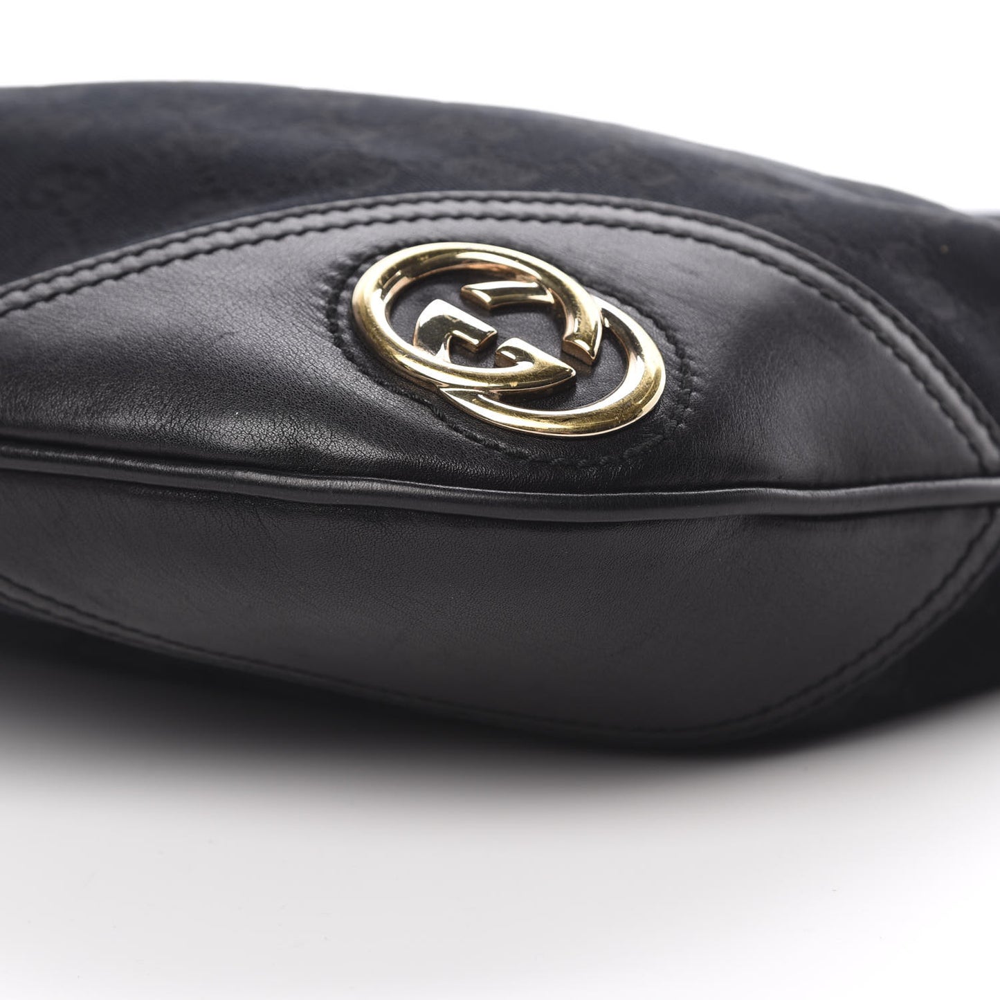 Monogram Medium New Britt Half Moon Hobo Black