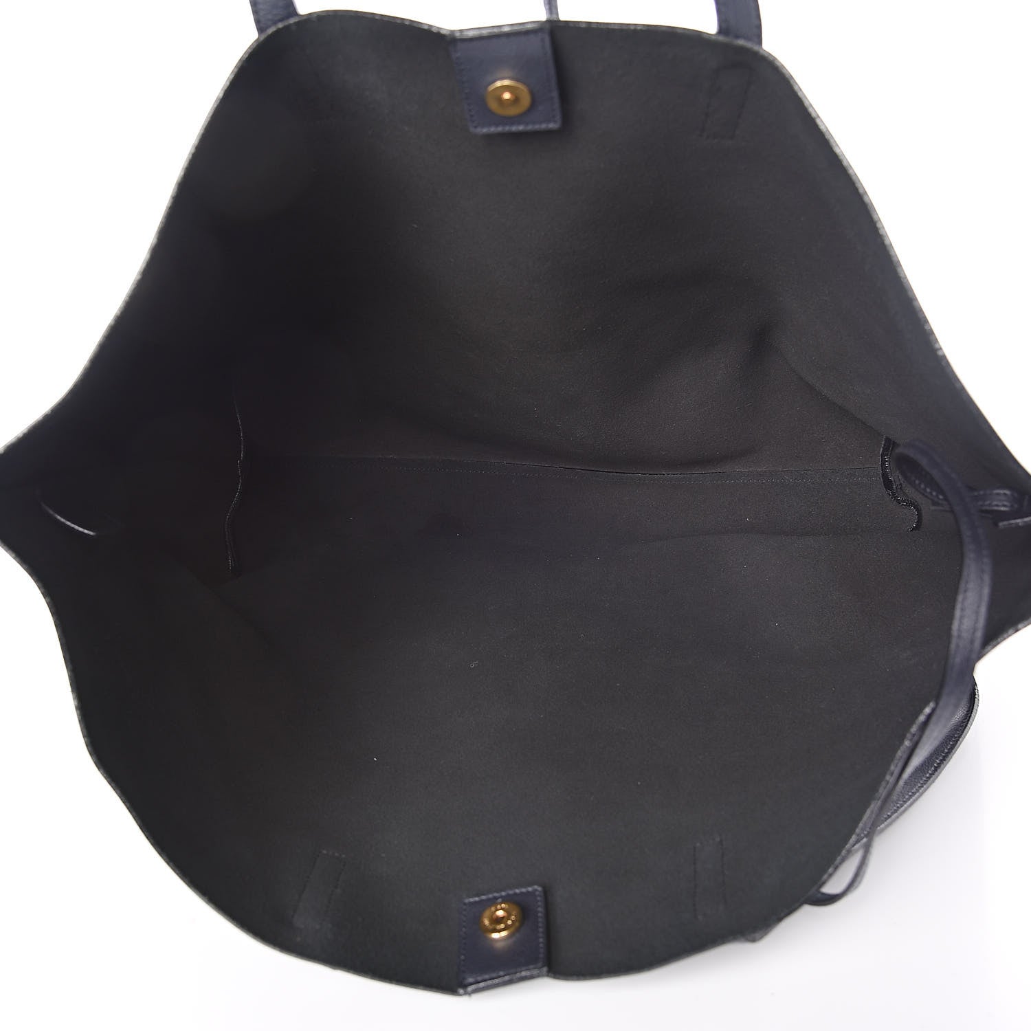 Saint Laurent Calfskin Large Shopping Tote Navy 6 of 10