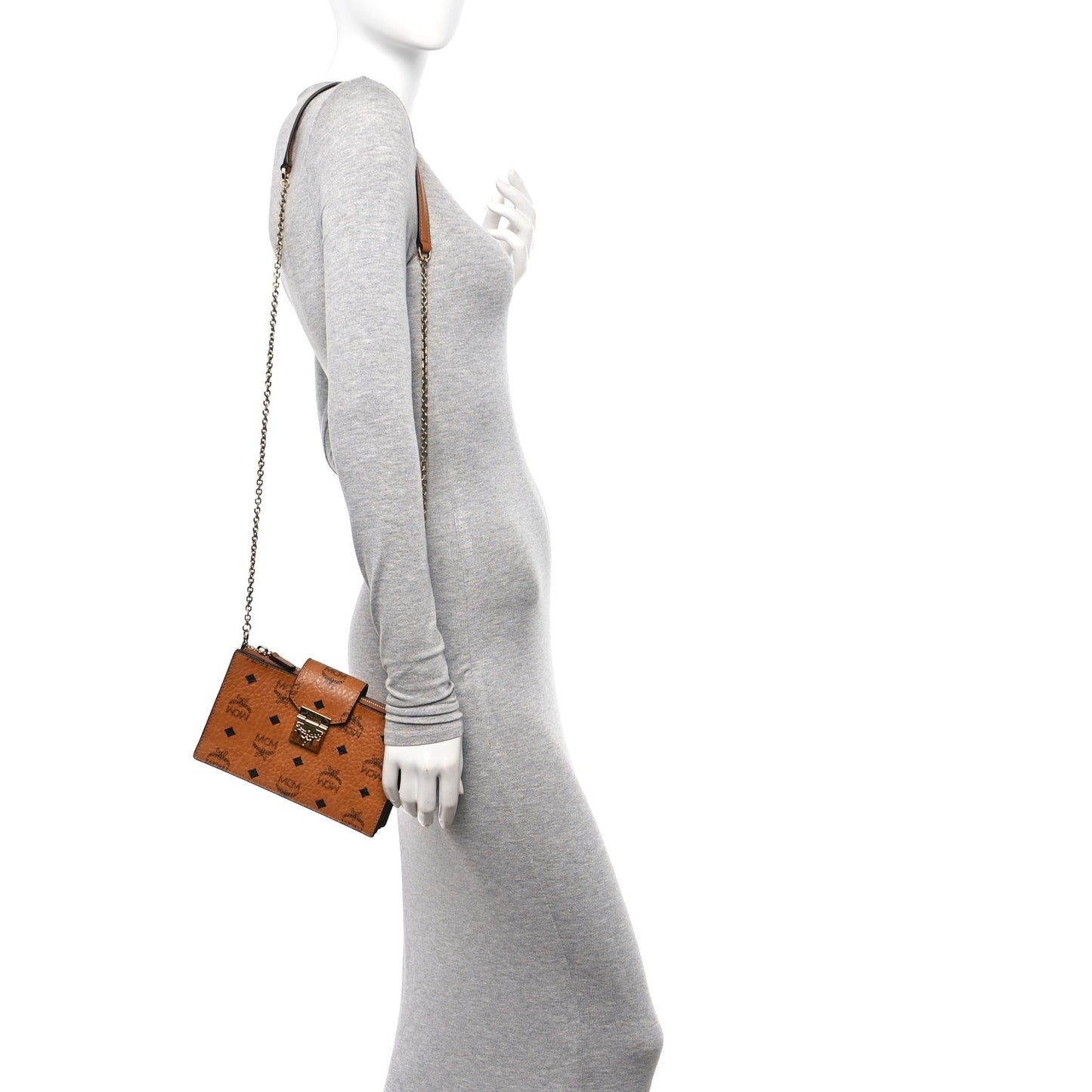 Visetos Wallet on Chain Bag Cognac