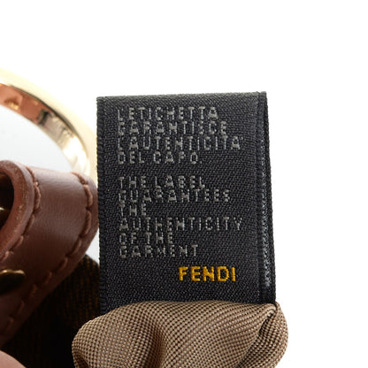 Fendi Zucca Cuoio Lucido Small Chef Shoulder Bag Tobacco Bois de Rose 7 of 9