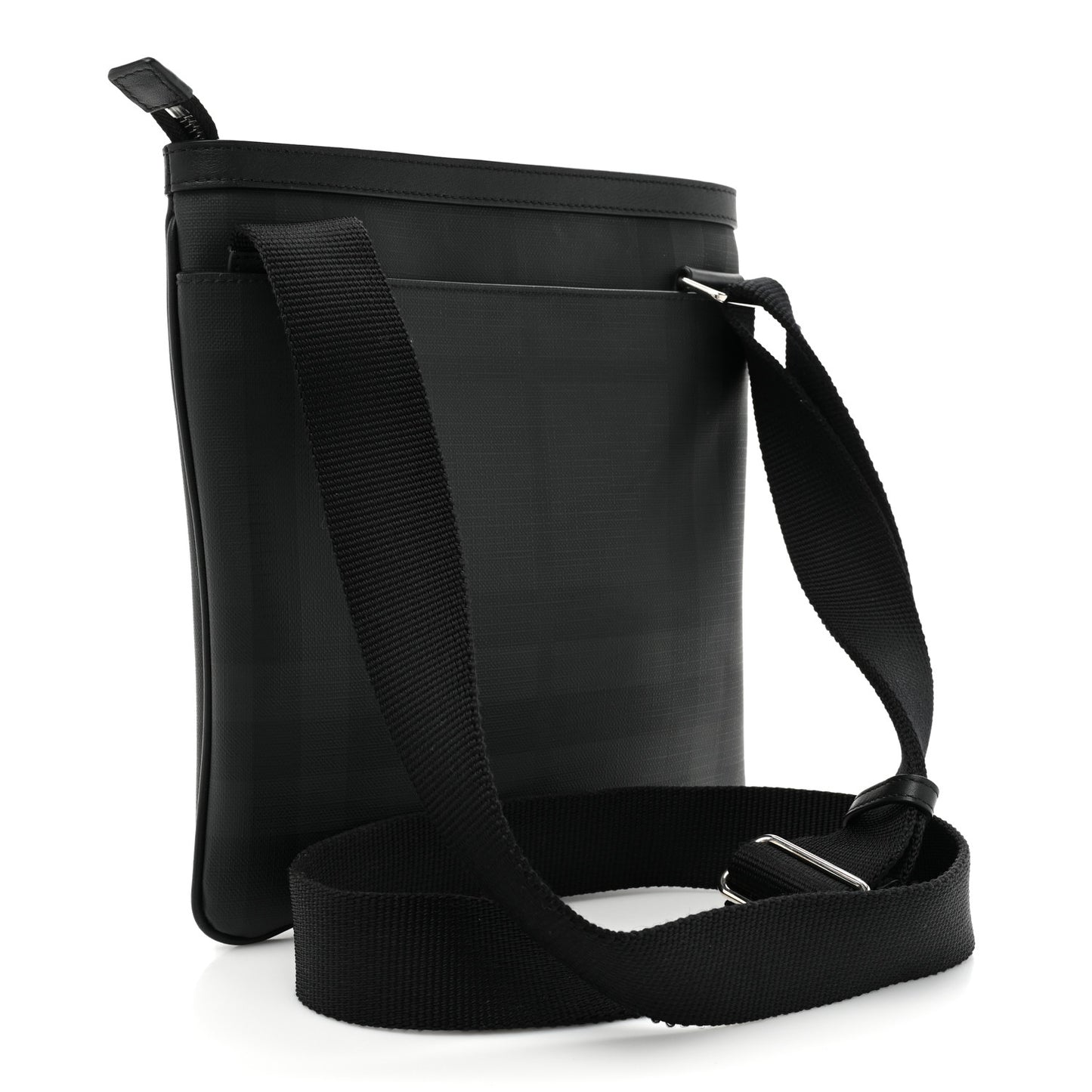 London Check Jax Crossbody Bag Dark Charcoal