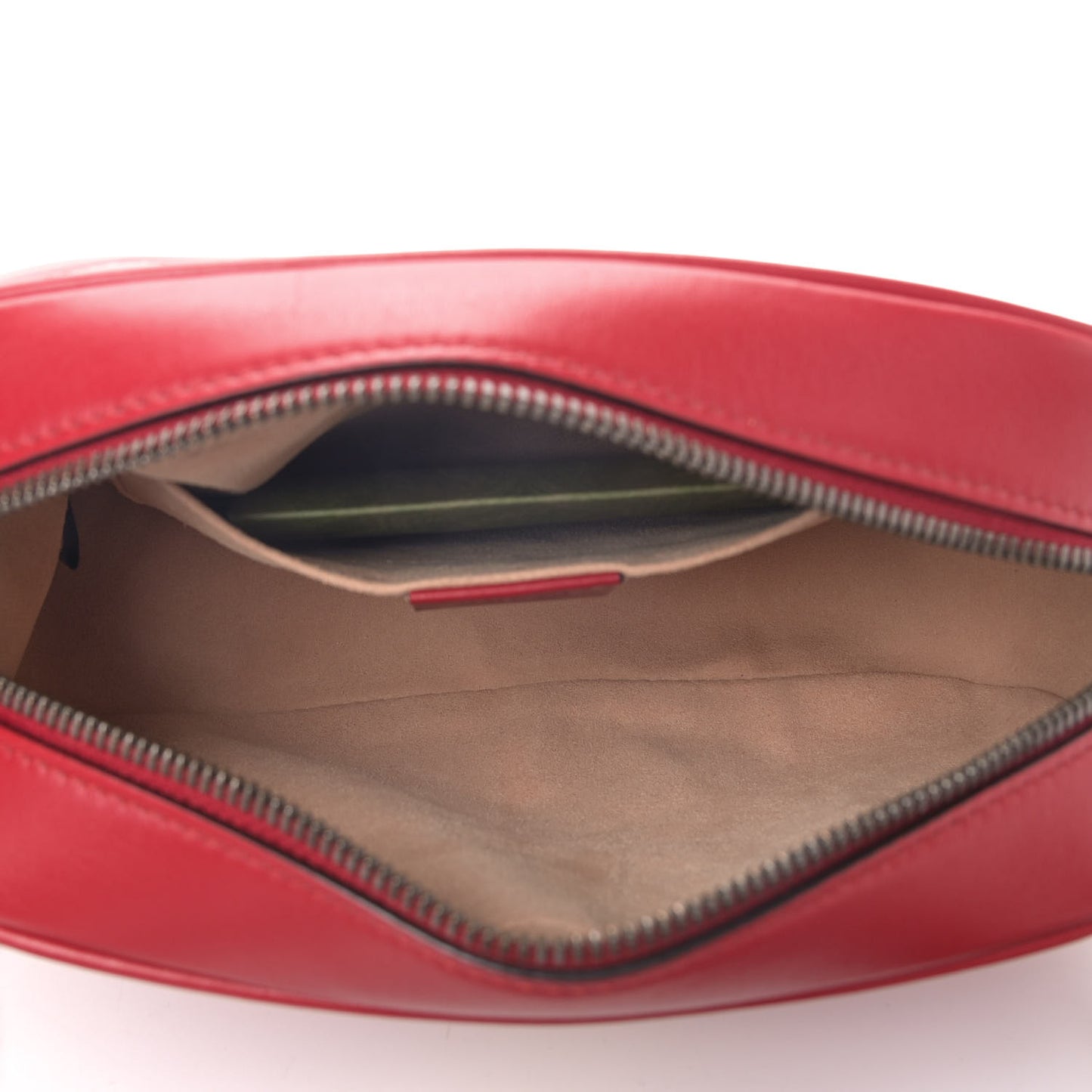 Calfskin Matelasse Small GG Marmont Chain Shoulder Bag Hibiscus Red