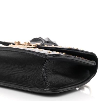 Valentino Garavani Vitello Embellished Mini Glam Lock Flap Black 7 of 8