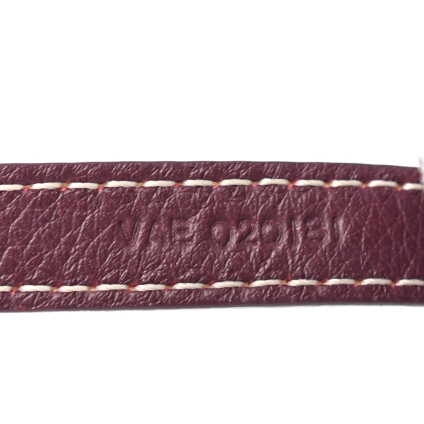 Goyardine Sesame Key Holder Burgundy
