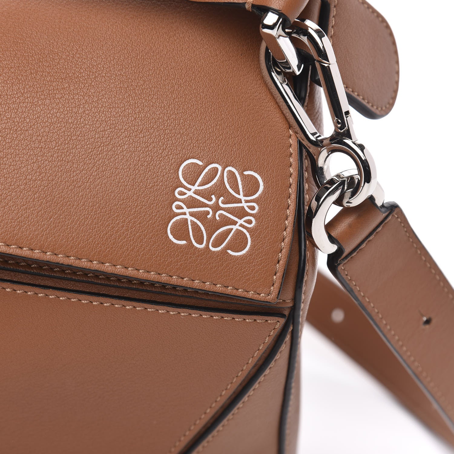 Loewe Calfskin Medium Puzzle Bag Tan 8 of 10