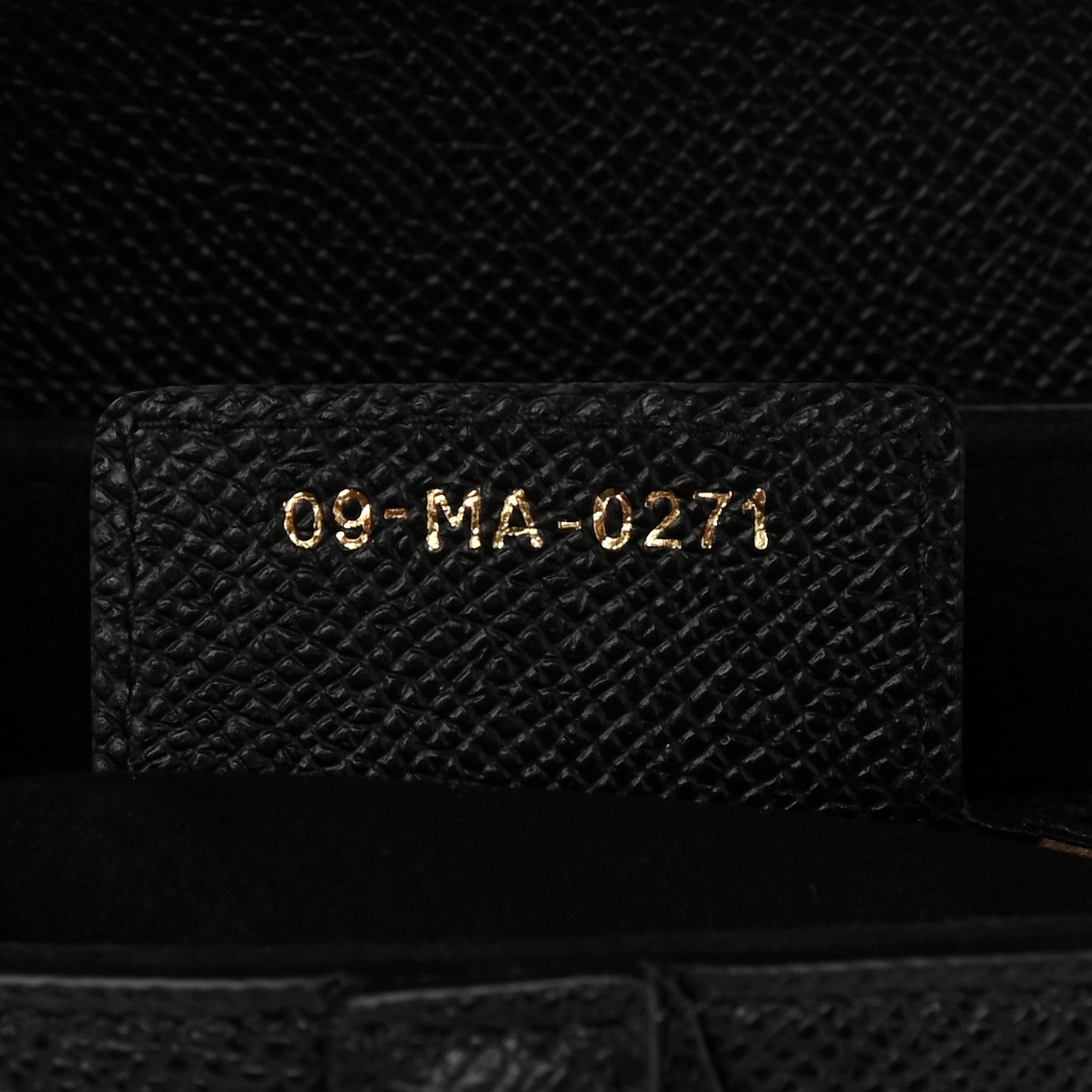 Christian Dior Grained Calfskin Saddle Bag Black 9 of 9