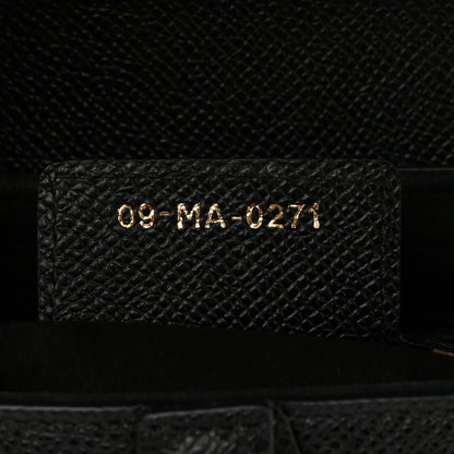 Christian Dior Grained Calfskin Saddle Bag Black 9 of 9