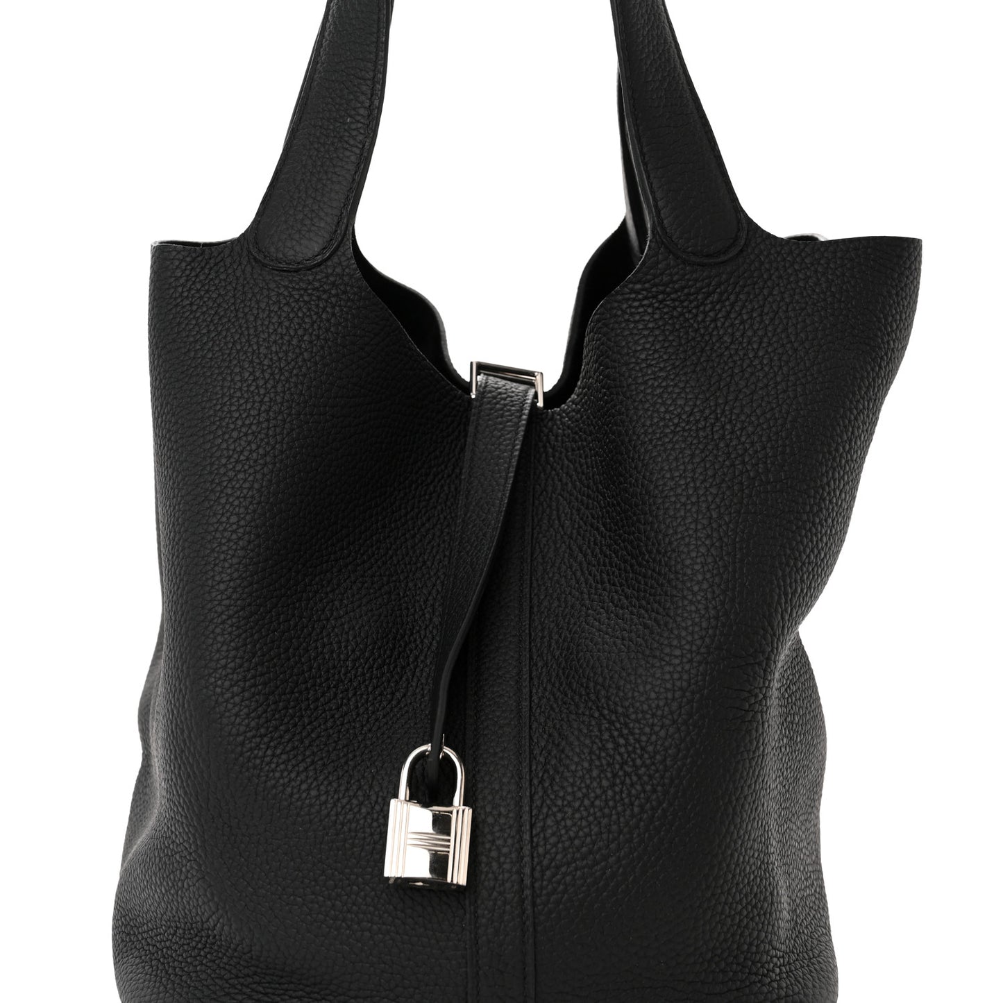 Taurillon Clemence Picotin Lock 26 GM Black