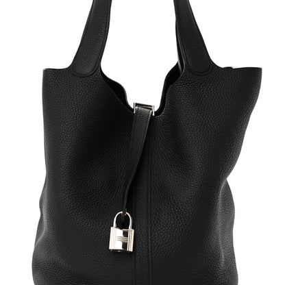 Hermes Taurillon Clemence Picotin Lock 26 GM Black 8 of 11