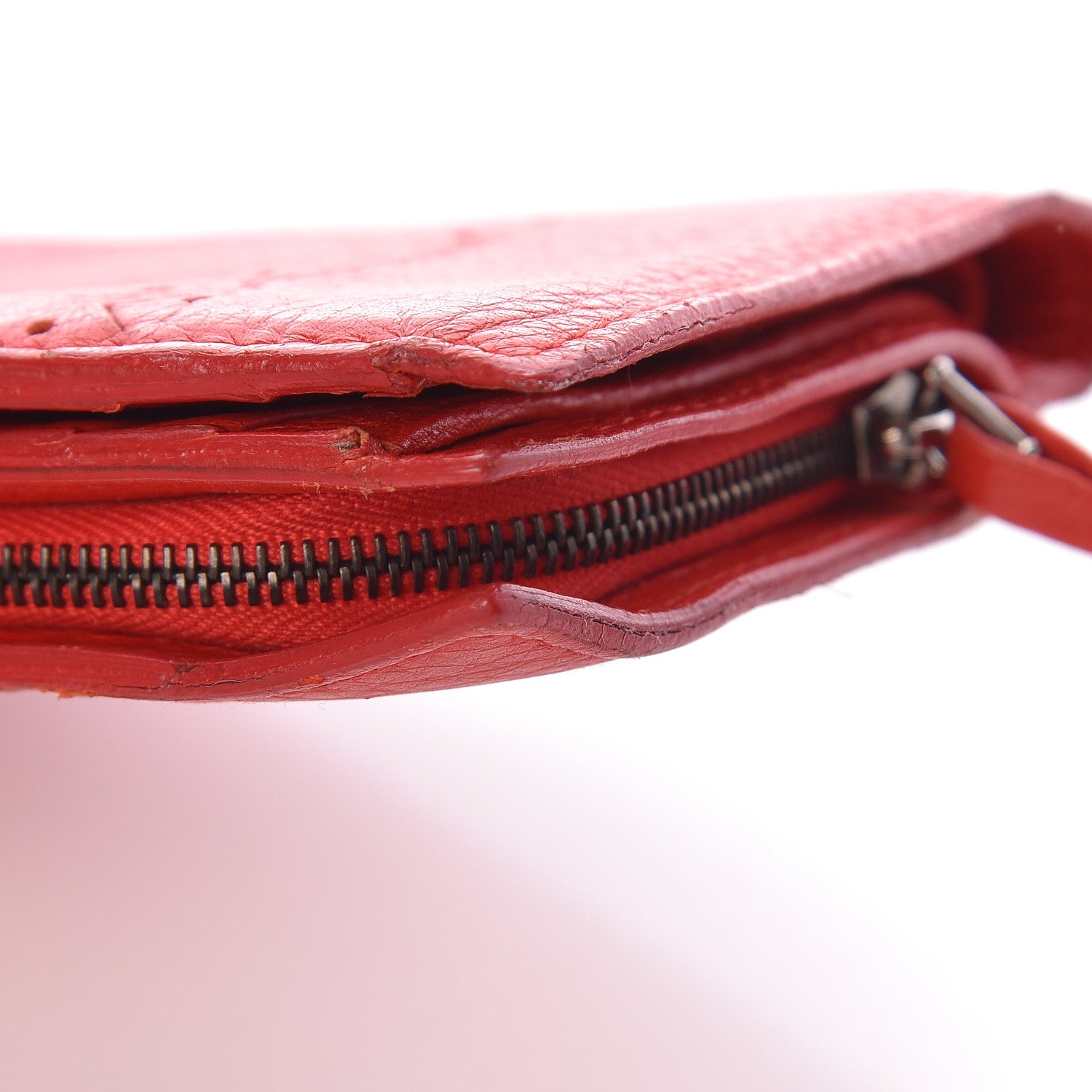 Bottega Veneta Grained Calfskin Continental Snap Wallet Rosso 8 of 13