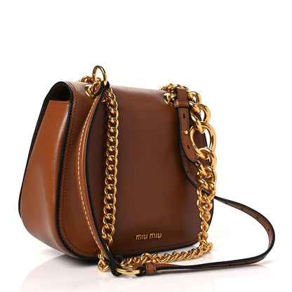 Miu Miu Goatskin Madras Dahlia Brandy 3 of 8
