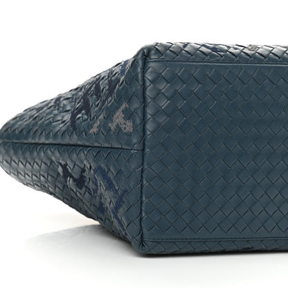 Bottega Veneta Nappa Intrecciato Graffiato Medium Tote Petrol 7 of 12