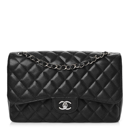 Chanel Caviar Quilted Jumbo Double Flap Black 1 of 10