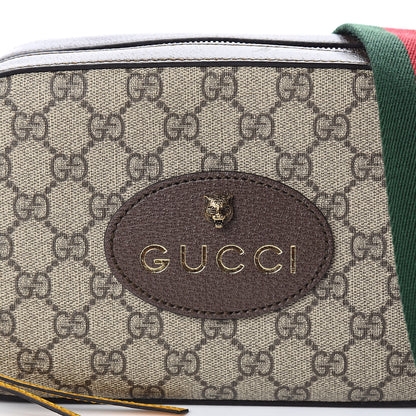 Gucci GG Supreme Monogram Web Neo Vintage Shoulder Bag Beige New Acero Crop 10 of 10