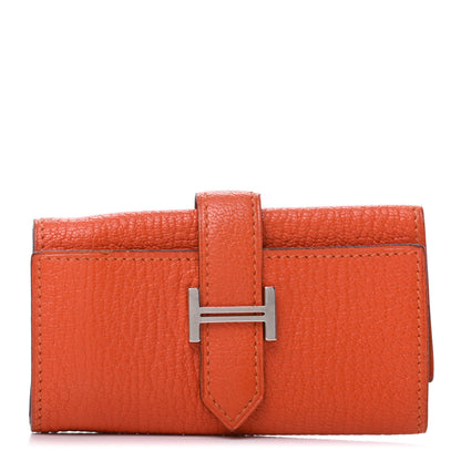 Hermes Chevre Mysore Bearn Multicles 4 Key Holder Orange 1 of 8