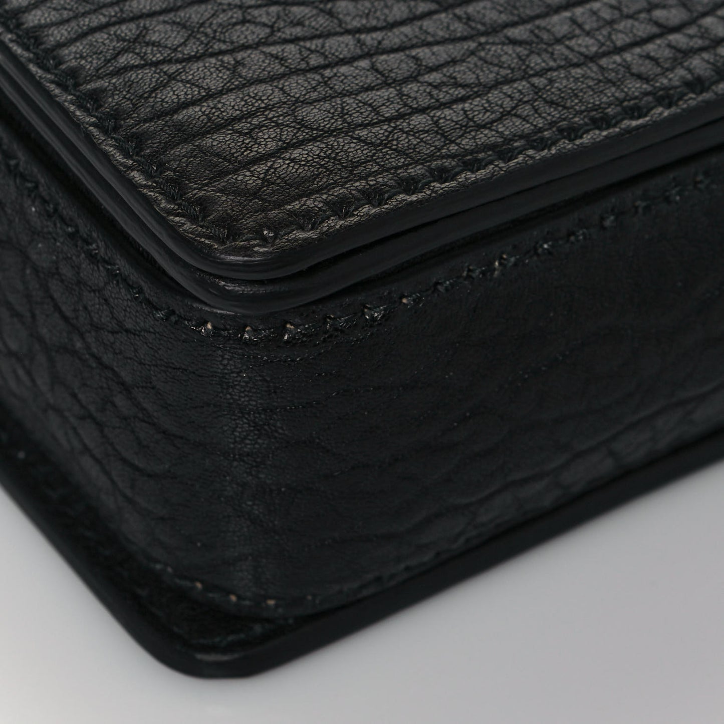 Canyon Grained Lambskin Dio(r)evolution Flap Bag Black