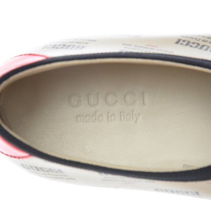 Gucci Calfskin Stamp Print Mens Falacer Sneakers 10 Off White 5 of 9