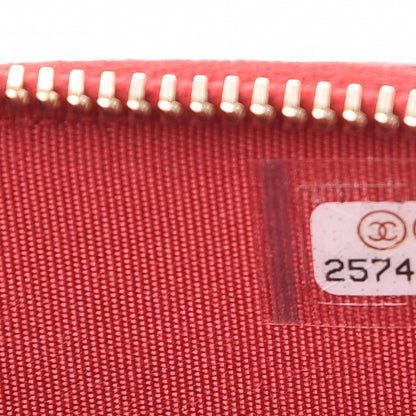 Chanel Caviar Quilted CC Filigree Clutch With Chain Red 8 of 9