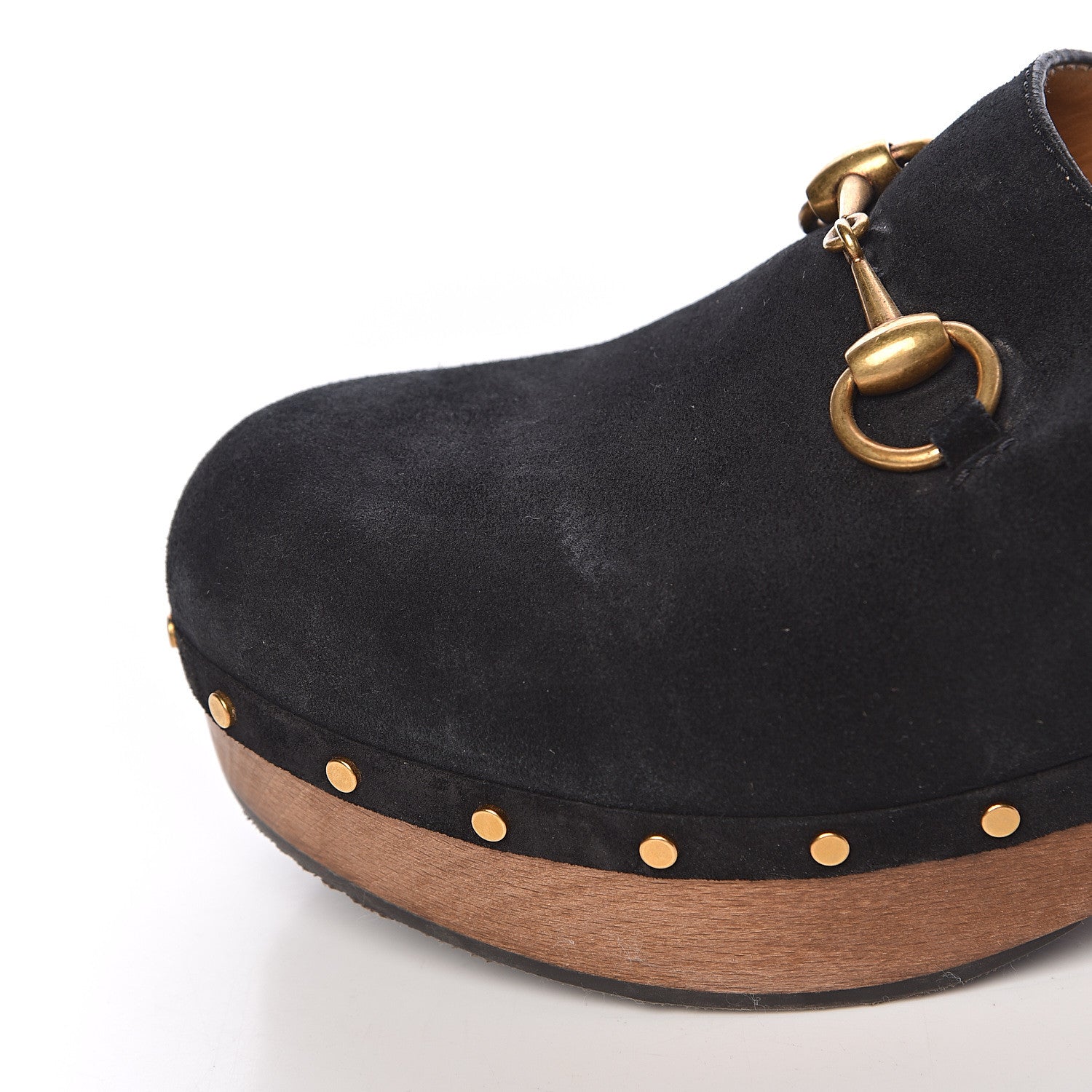 Gucci Suede Horsebit Amstel Slingback Clogs 38.5 Black 16 of 17