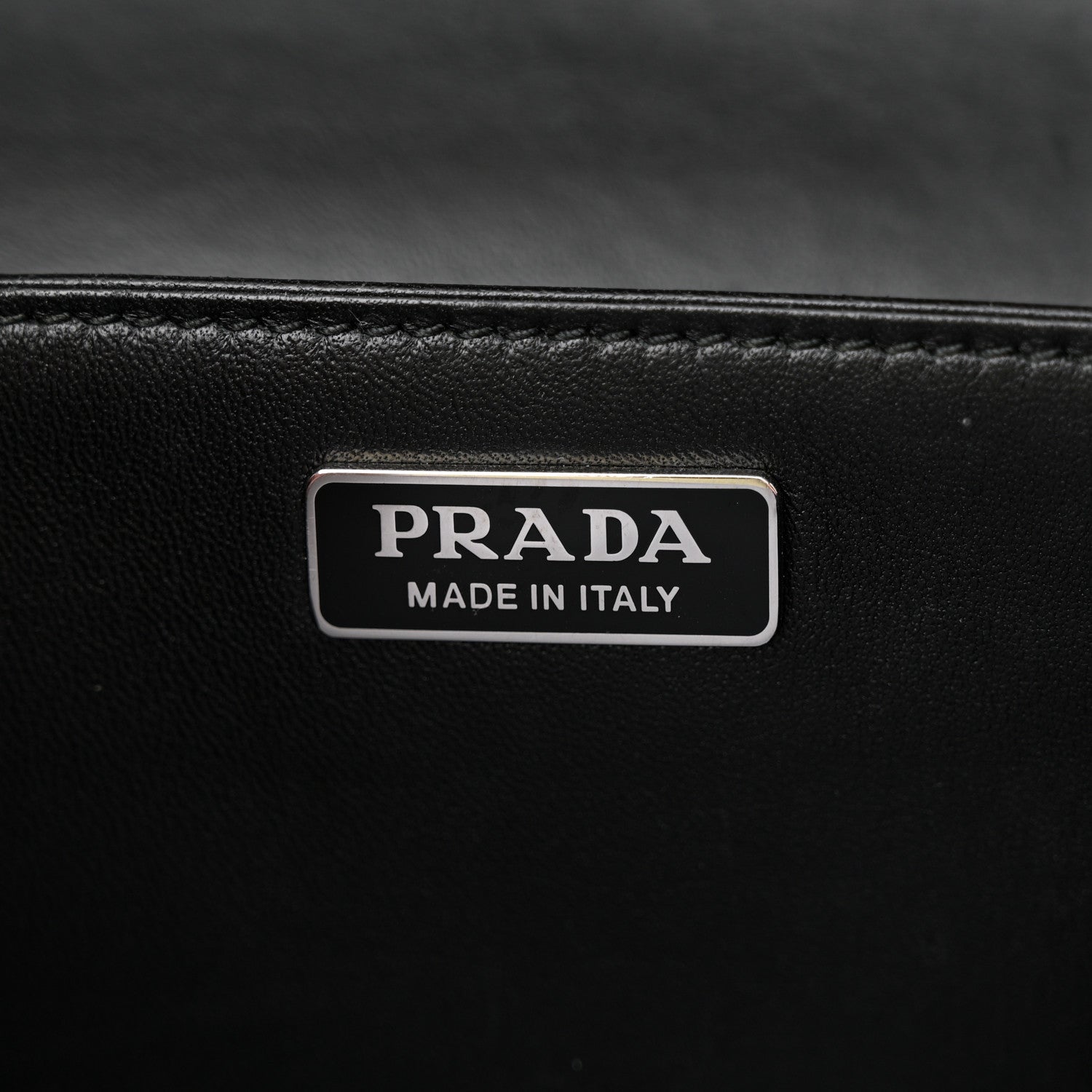 Prada Soft Calfskin Impunture Diagramme Cahier Bag Black 6 of 11