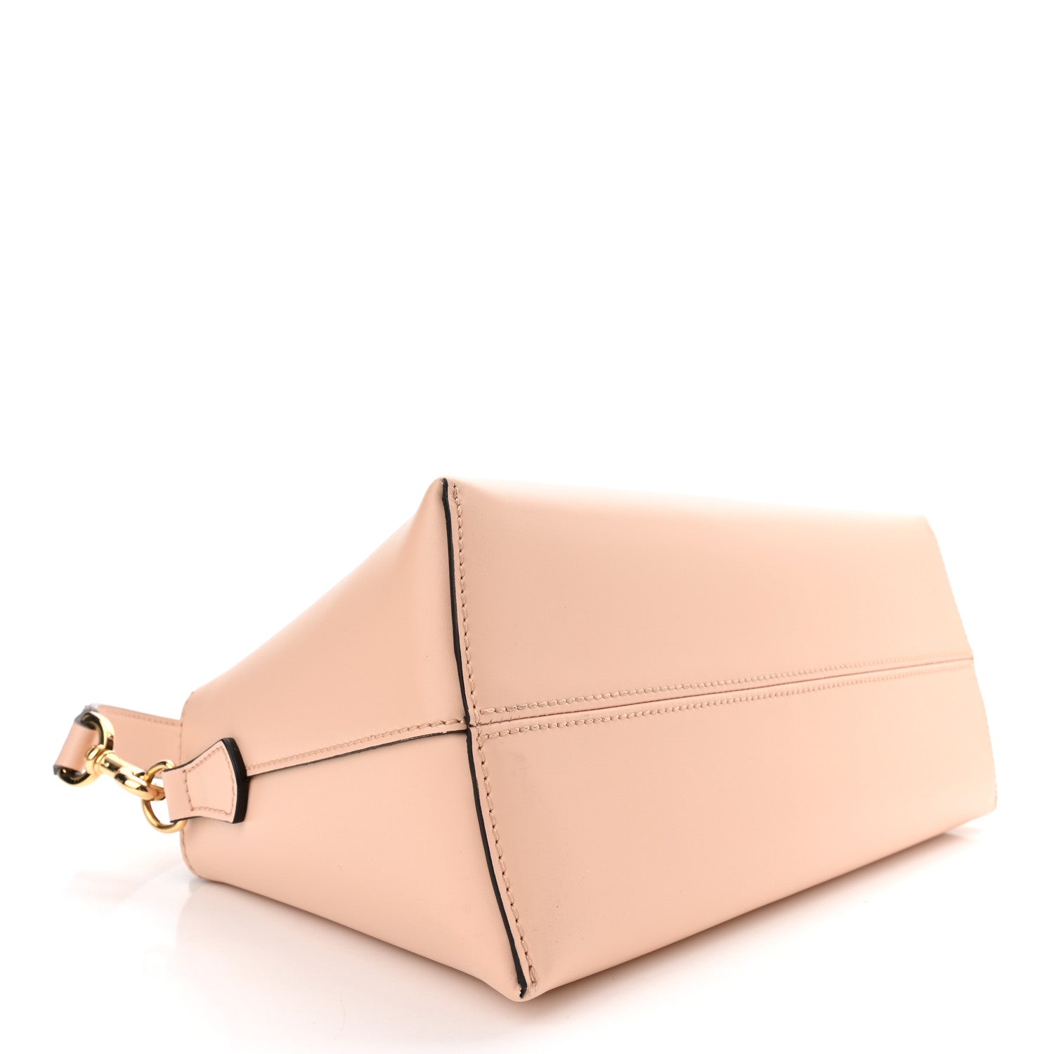 Fendi Vitello King Logo Embossed Medium By The Way Boston Bag Light Rose 4 of 10