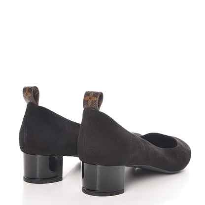 Louis Vuitton Suede Uniformes Pump 40 Black 4 of 10
