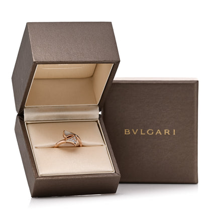 Bulgari 18K Rose Gold Diamond Mother of Pearl Divas' Dream Ring 53 6.5 6 of 6