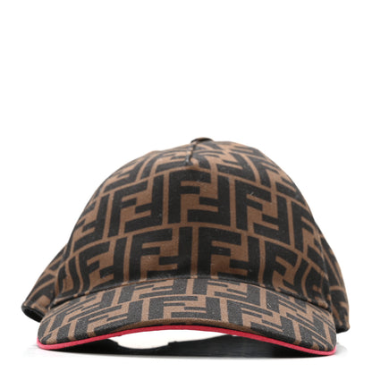 Fendi Canvas FF Reloaded Baseball Hat  Tobacco Red 3 of 8