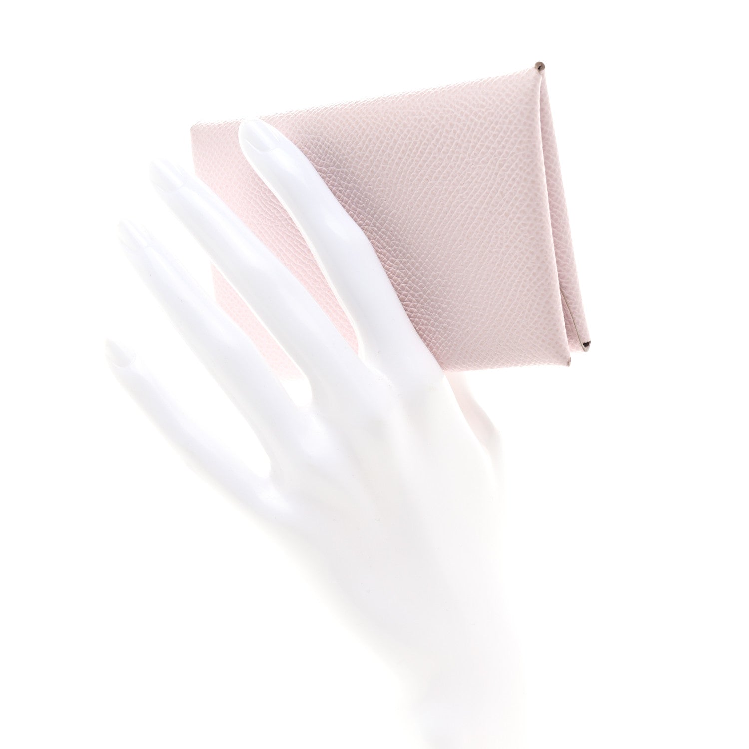 Hermes Epsom Calvi Duo Card Case Mauve Pale 2 of 8