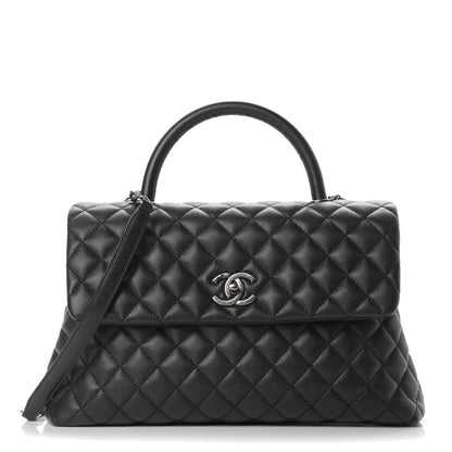 Chanel Caviar Quilted Medium Coco Handle Flap Black 1 of 11