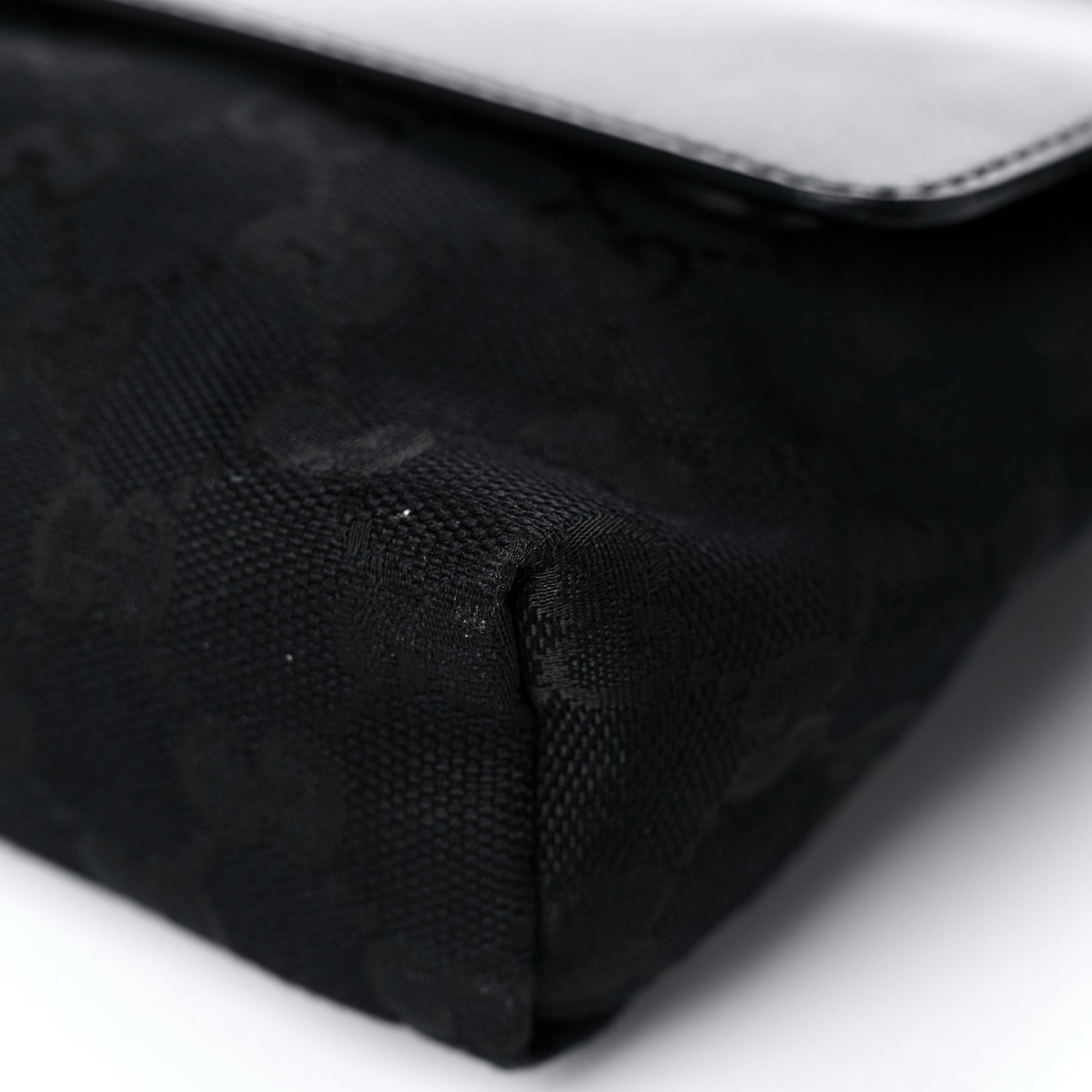 Gucci Calfskin Monogram Belt Bag Black 9 of 16