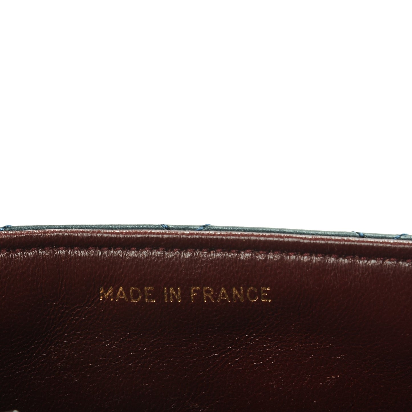 Lambskin Quilted Small Flap Navy