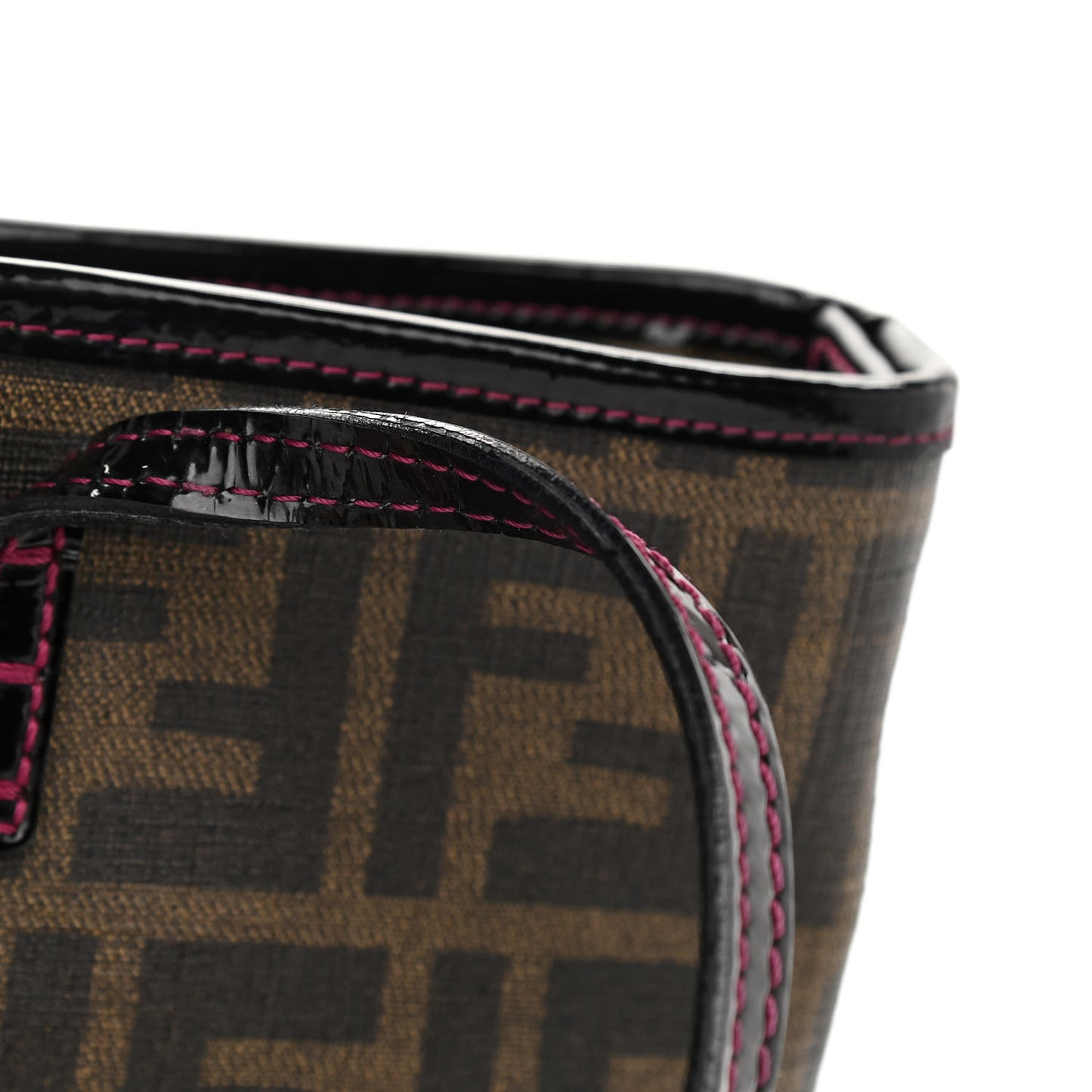 Zucca Spalmati Ladybug Print Mini Roll Tote Tobacco Pink
