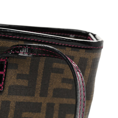 Fendi Zucca Spalmati Ladybug Print Mini Roll Tote Tobacco Pink 13 of 13